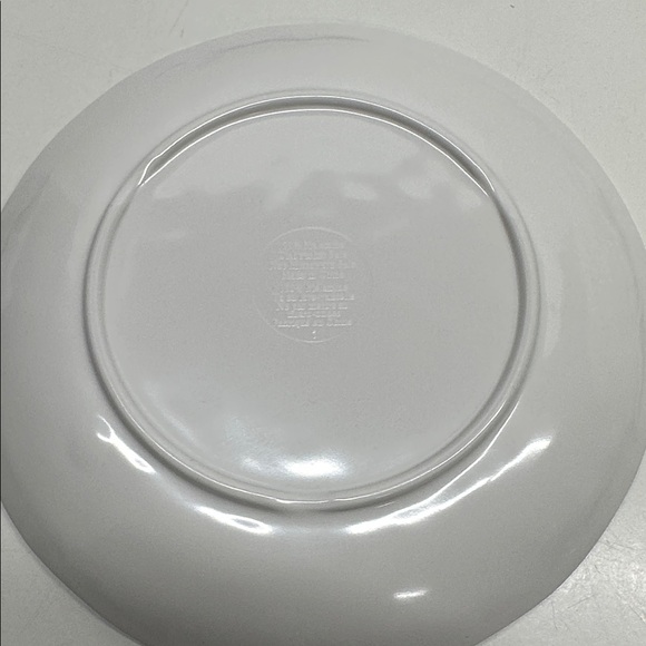 Blue White Checkered Melamine Round 6.5" Dessert Plates Indoor Outdoor Set of 6 - Picture 4 of 7